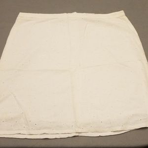 White eyelet skirt